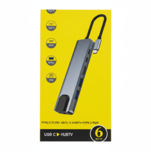 محول usb c hub متعدد المنافذ