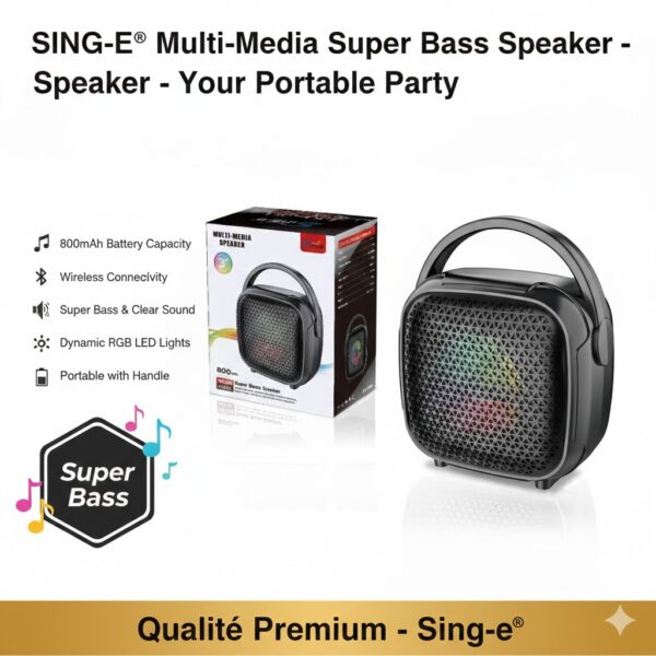 مكبر الصوت Sing-e ZQS1343 — حفلتك ديما معاك فين ما مشيتي! 🎵🔥