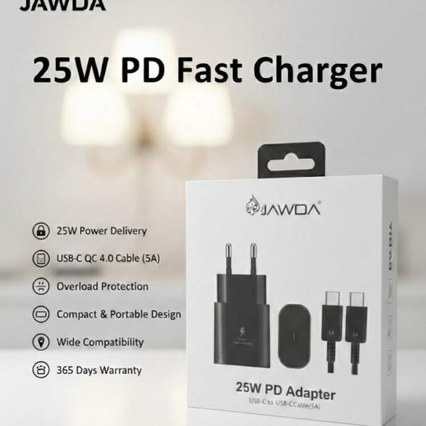 JAWDA 25W PD Fast Charger — القوة التي يستحقها هاتفك