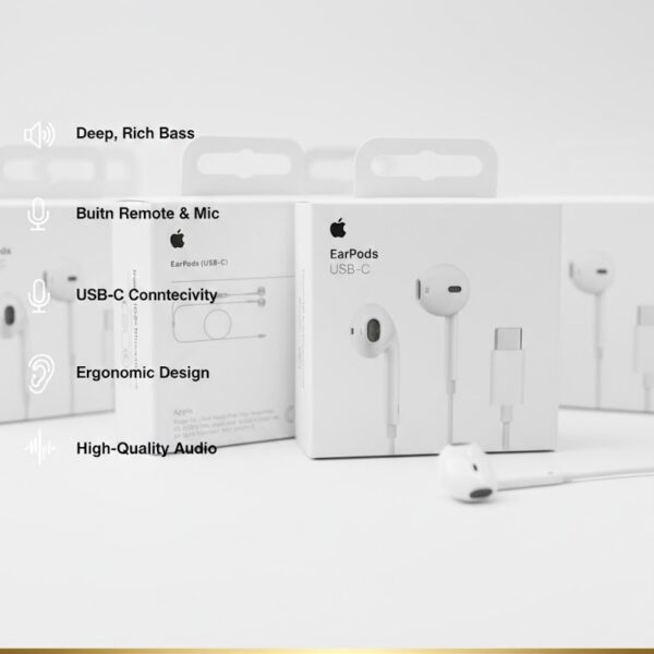 apple earpods (usb c) — الأصلية، البساطة اللي ما كتموتش! 🎧🍏